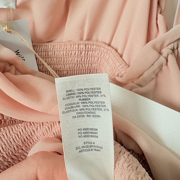 Aritzia Wilfred Ballad Camisole Top Chiffon Coral Blush NWT Size XL - Picture 7 of 7